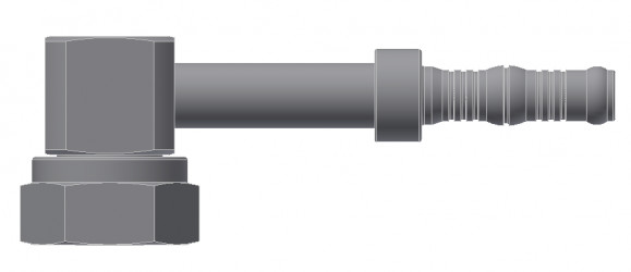 Image of A/C Refrigerant Hose Fitting - 90 degree  Fem Tube-o Steel Ftg Kit from Sunair. Part number: BC-54709-10-12K