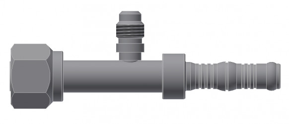 Image of A/C Refrigerant Hose Fitting - O-RING FEMALE SWIVEL, STRAIGHT from Sunair. Part number: BC-54710-10-12