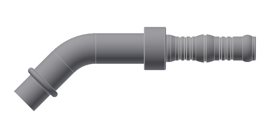 Image of A/C Refrigerant Hose Fitting - 45uc0u65533  (No Nut) O-ring Steel Ftg Kit from Sunair. Part number: BC-54725-08-08K