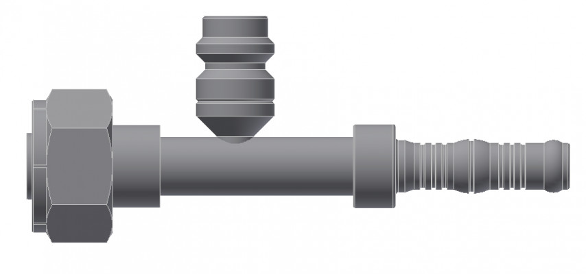 Image of A/C Refrigerant Hose Fitting - O-RING COMPRESSOR, STRAIGHT W/R134 from Sunair. Part number: BC-54733-10-08