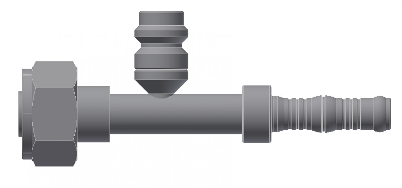 Image of A/C Refrigerant Hose Fitting - O-RING COMPRESSOR, STRAIGHT W/R134 from Sunair. Part number: BC-54733-10-10