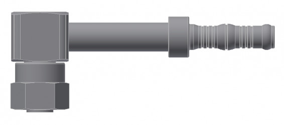 Image of A/C Refrigerant Hose Fitting - 90 degree  Fem Block Steel Ftg Kit from Sunair. Part number: BC-54740-10-10K