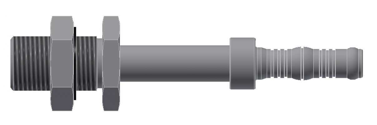 Image of A/C Refrigerant Hose Fitting - Strt Bulkhead O-ring Steel Ftg Kit from Sunair. Part number: BC-54758-06-06K