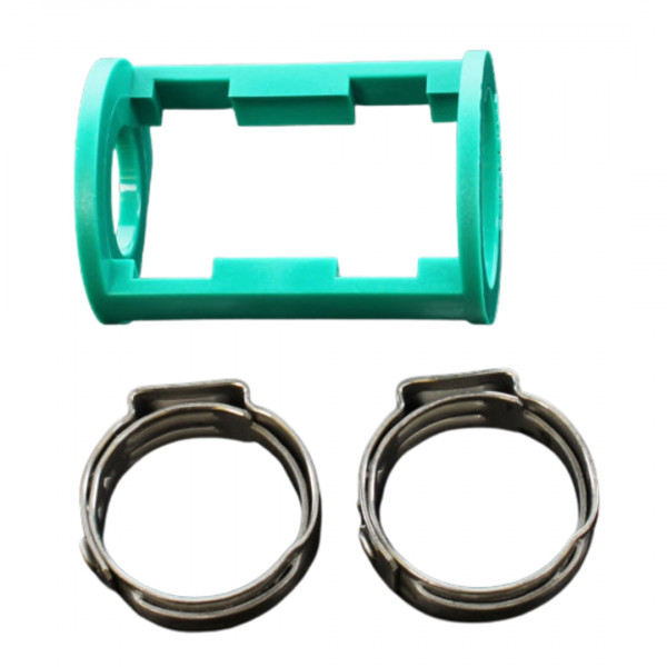 Image of A/C Refrigerant Hose Fitting - 90 degree bulkhead with fitting kit from Sunair. Part number: BC-54759-08-08K
