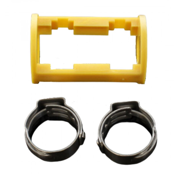 Image of A/C Refrigerant Hose Fitting - BULKHEAD 90Deg BEND W/ JAM NUT with fitting kit from Sunair. Part number: BC-54759-08-10K