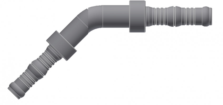 Image of A/C Refrigerant Hose Fitting - 45uc0u65533  Splicer Steel Ftg Kit from Sunair. Part number: BC-8748-06-06K