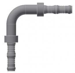 Image of A/C Refrigerant Hose Fitting - 90 degree  Splicer Steel Ftg Kit from Sunair. Part number: BC-8749-12-12K