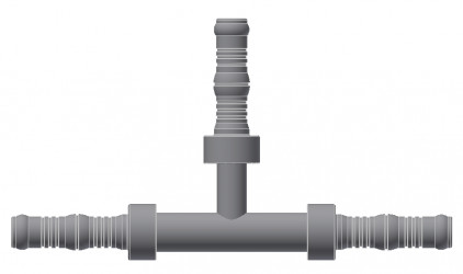 Image of A/C Refrigerant Hose Fitting - 3 Way(T)-Splicer Steel Ftg Kit from Sunair. Part number: BC-8750-10-10-10K