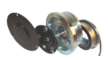 Image of A/C Compressor Clutch - Fits Sanden Comp. 7H15 from Sunair. Part number: CA-2063A