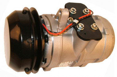 Image of A/C Compressor - 6E171 type with 1 groove clutch 24v from Sunair. Part number: CO-1005CA-24V