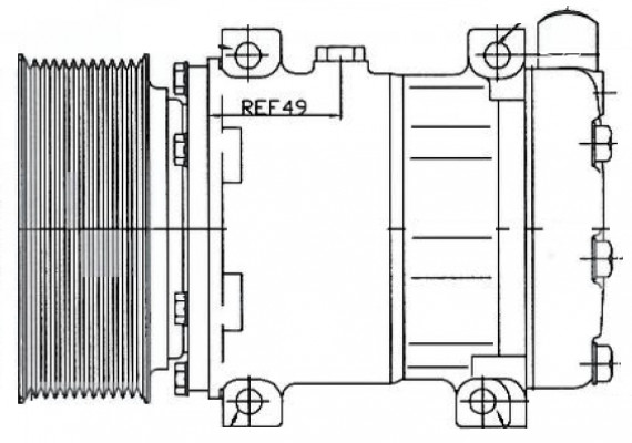 Image of 7H15 DM PV12 126MM 12V PT-4008 JD/J from Sunair. Part number: CO-2024CA