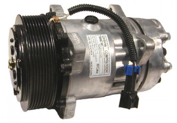Image of A/C Compressor - 7H15 EM PV8 130 12V PT-4054  WV from Sunair. Part number: CO-2126CA