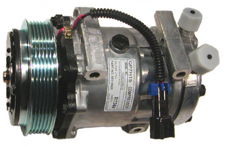 Image of A/C Compressor - 7H15 DM PV6 125 12V PT-4054 JD/JE from Sunair. Part number: CO-2146CA