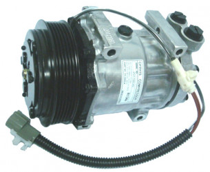 Image of A/C Compressor - 7H15 DM PV6 125 12V PT-3012  WJ from Sunair. Part number: CO-2203CA