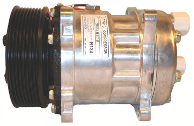 Image of A/C Compressor - 7H13 EM PV8 119 12V PT-4002 KG from Sunair. Part number: CO-2301CA