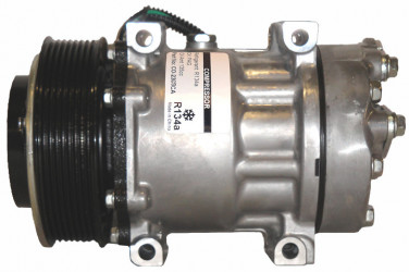 Image of A/C Compressor - 7H15 DMS PV8 132 24V WV from Sunair. Part number: CO-2369CA