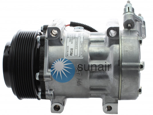 Image of A/C Compressor - 7H15 DMR PV8 119 12V PT-4054 DIODE from Sunair. Part number: CO-2476CA