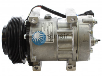 Image of A/C Compressor - 7H15 DMS PV6 126 12V PT-4054 DIODE from Sunair. Part number: CO-2479CA
