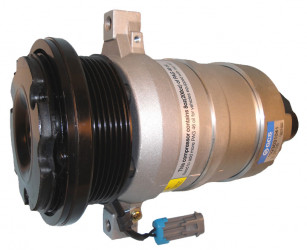 Image of A/C Compressor - HR6 W/PV6 CLUTCH from Sunair. Part number: CO-7008CA