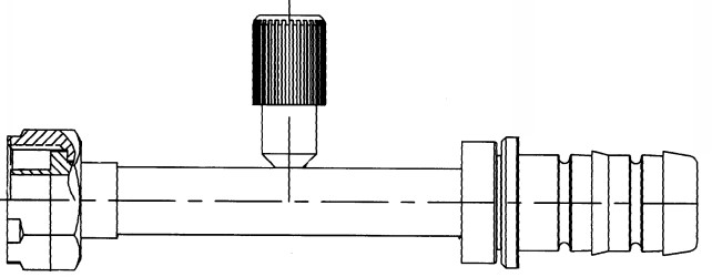Image of A/C Refrigerant Hose Fitting - Straight Female Rotalok Steel Fitting from Sunair. Part number: EJ3421-1012S