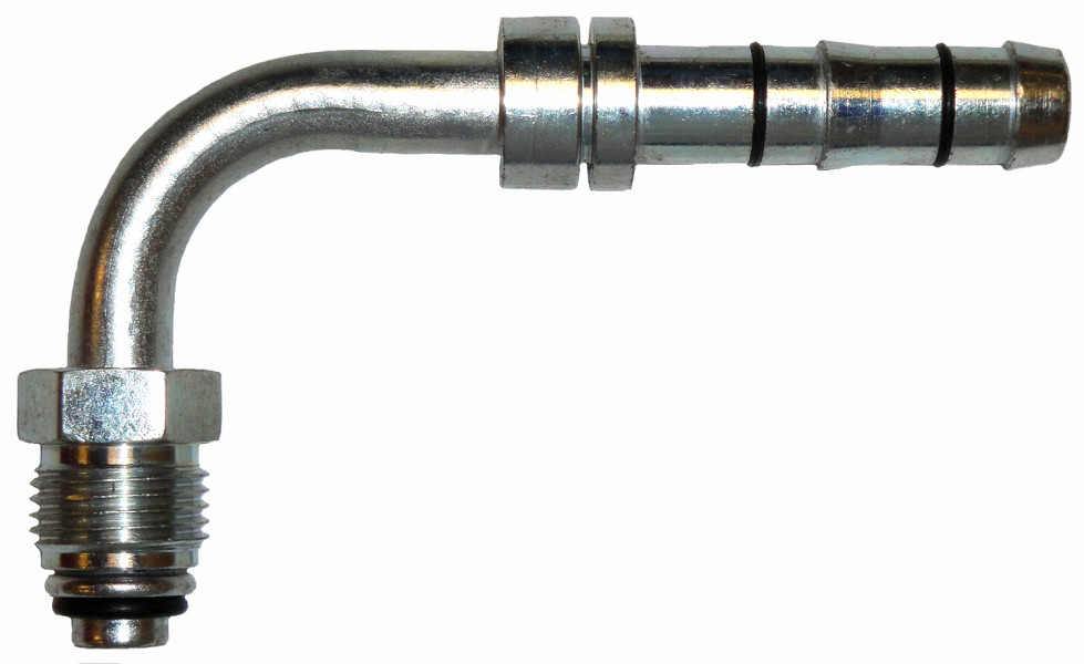 Image of A/C Refrigerant Hose Fitting - 90uc0u65533  Male O-ring Steel Ftg from Sunair. Part number: FF14204