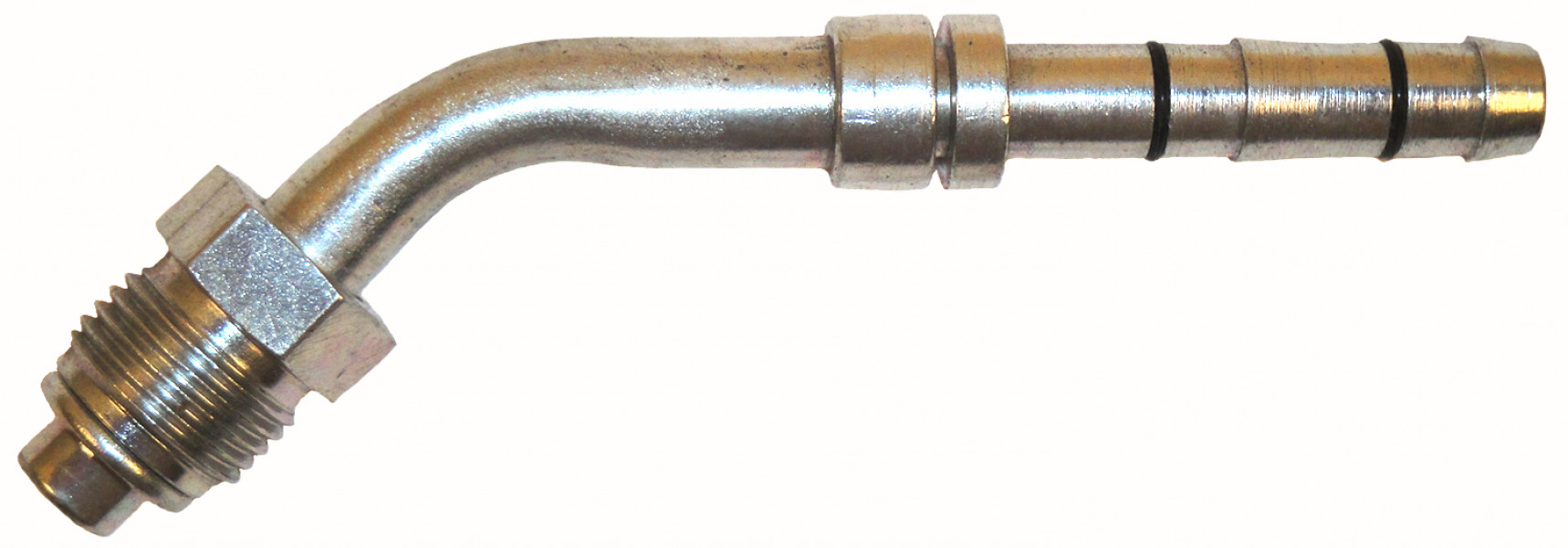 Image of A/C Refrigerant Hose Fitting - 45uc0u65533  Male O-ring, Short Pilot Steel Ftg from Sunair. Part number: FF14215