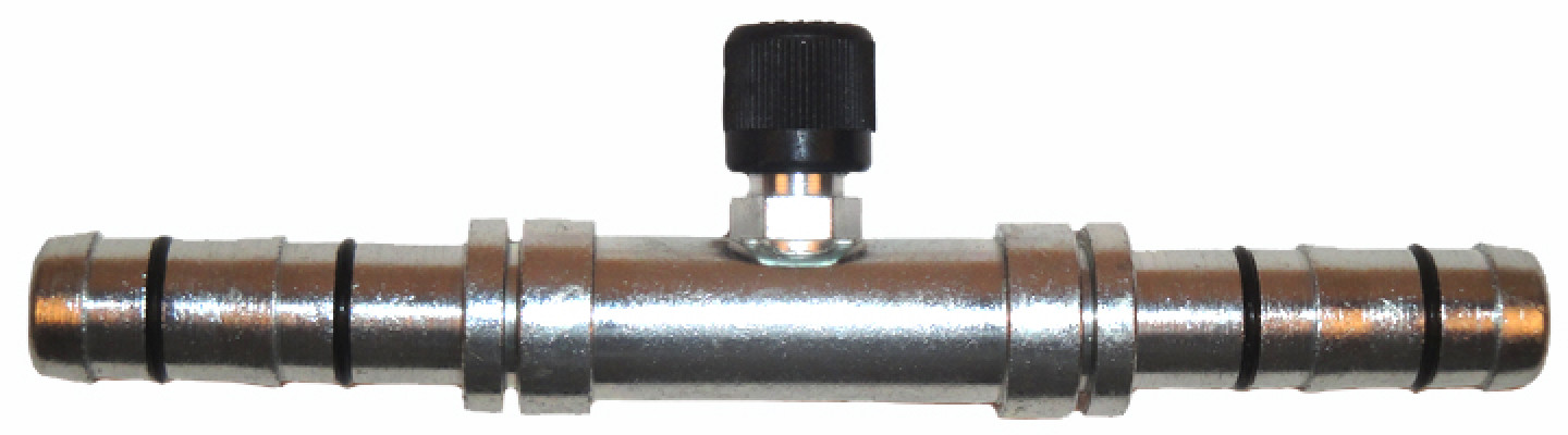 Image of A/C Refrigerant Hose Fitting - Strt Splicer w/R12 Port Steel Ftg from Sunair. Part number: FF14232