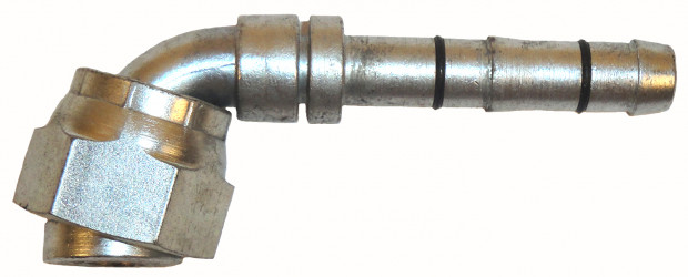 Image of A/C Refrigerant Hose Fitting - 90 degree  Fem ORS Steel Ftg from Sunair. Part number: FF14245