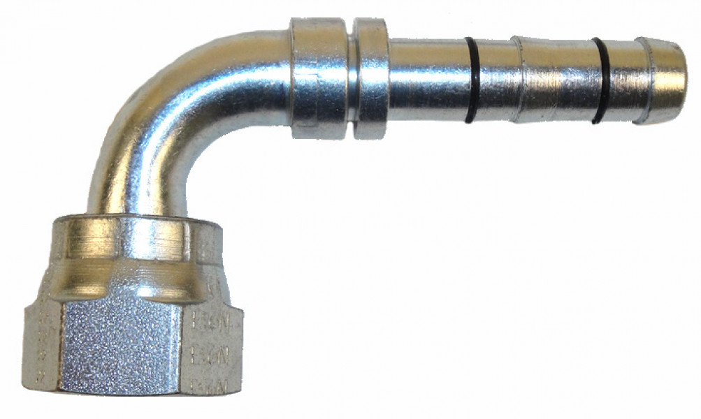 Image of A/C Refrigerant Hose Fitting - 90uc0u65533  Fem ORS Steel Ftg from Sunair. Part number: FF14246