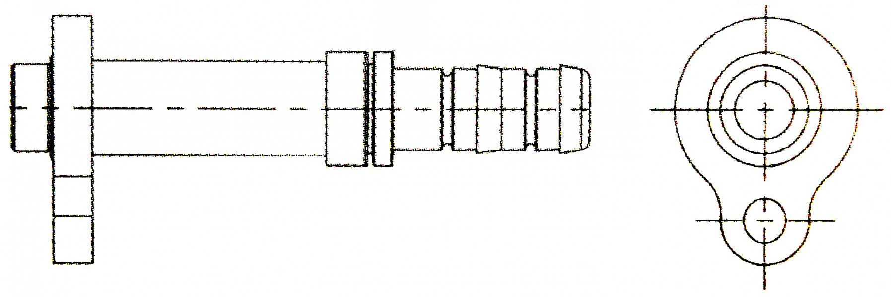 Image of A/C Refrigerant Hose Fitting - Pad Style Connection (Volvo) Steel Ftg from Sunair. Part number: FF14263