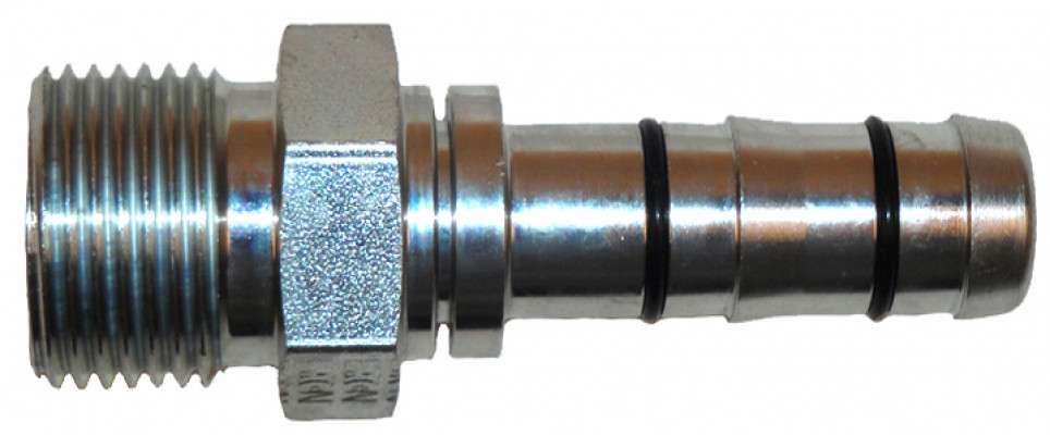 Image of A/C Refrigerant Hose Fitting - Strt Male Insert O-ring Steel Ftg from Sunair. Part number: FJ3026-1212S