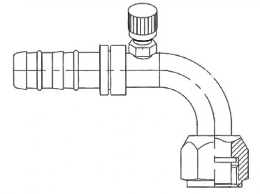 Image of A/C Refrigerant Hose Fitting - Strt Splicer Steel Ftg from Sunair. Part number: FJ3047-1012S