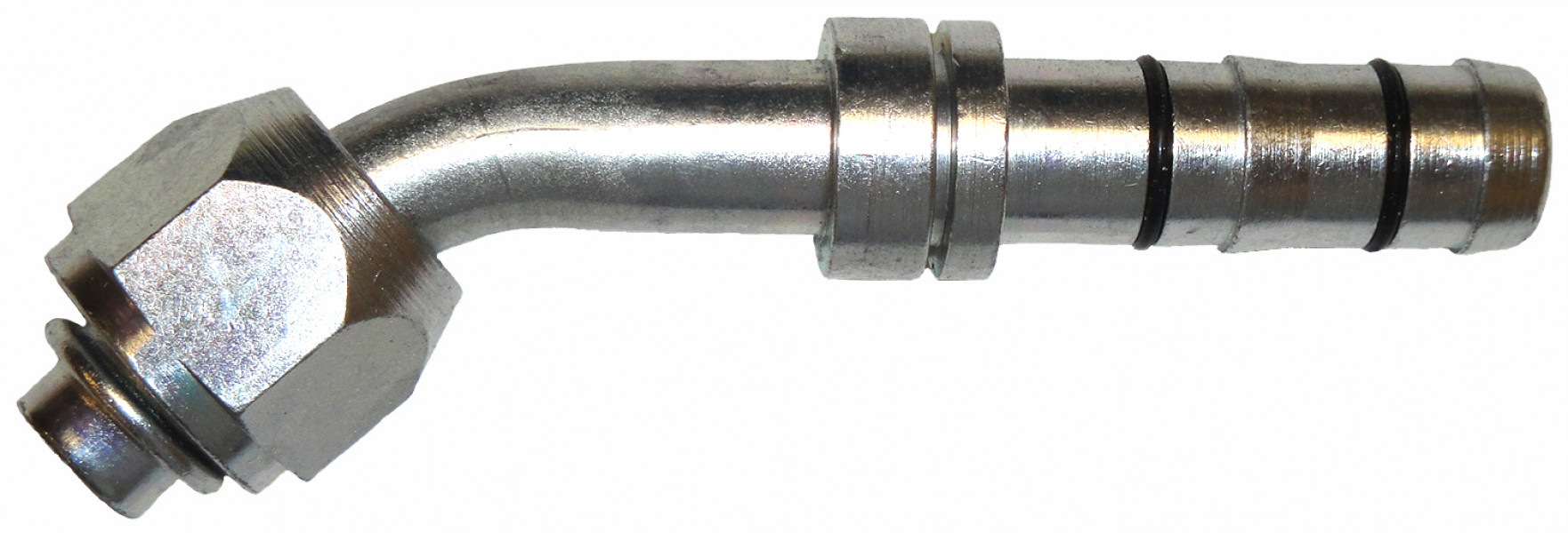 Image of A/C Refrigerant Hose Fitting - 45uc0u65533  Fem O-ring Steel Ftg from Sunair. Part number: FJ3055-04-0810S