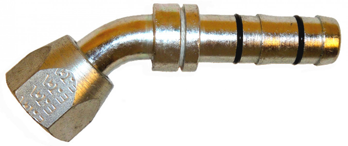 Image of A/C Refrigerant Hose Fitting - 45uc0u65533  Fem Flare Steel Ftg from Sunair. Part number: FJ3059-04-0810S