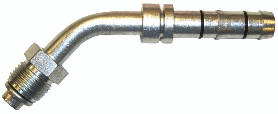 Image of A/C Refrigerant Hose Fitting - 45uc0u65533  Male O-ring, Short Pilot Steel Ftg from Sunair. Part number: FJ3116-04-0608S