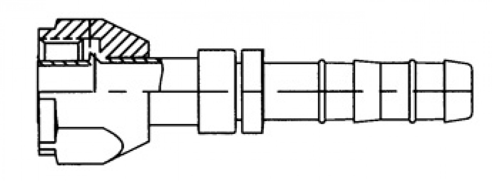 Image of A/C Refrigerant Hose Fitting - Strt Fem O-ring (M20x1.5) Steel Ftg from Sunair. Part number: FJ3408-0808S