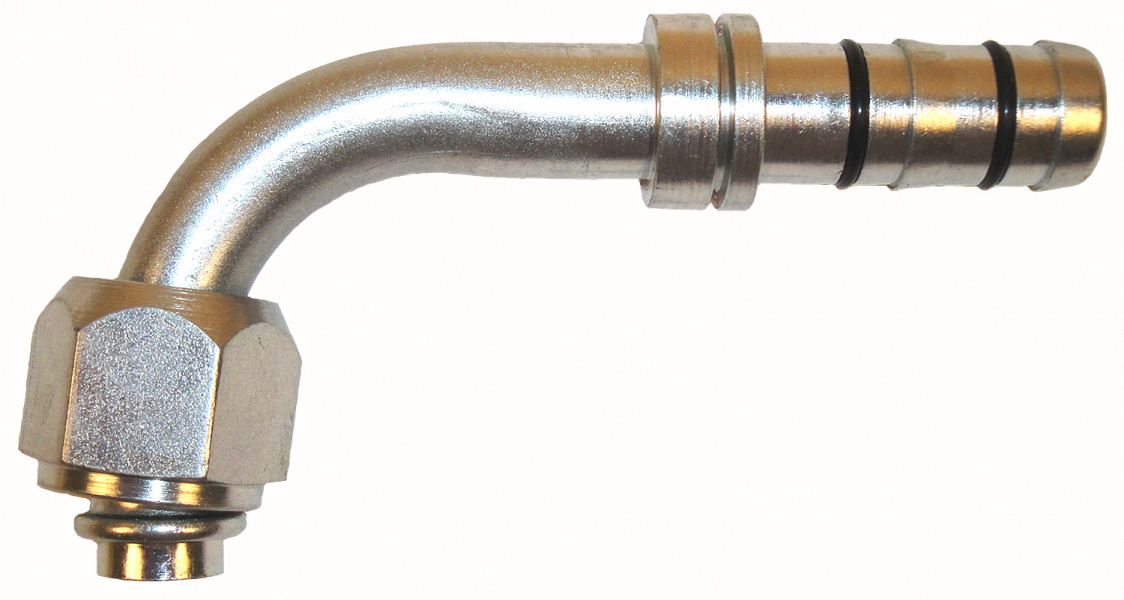 Image of A/C Refrigerant Hose Fitting - 90uc0u65533  Fem O-ring Steel Ftg from Sunair. Part number: FJ5985-1210S