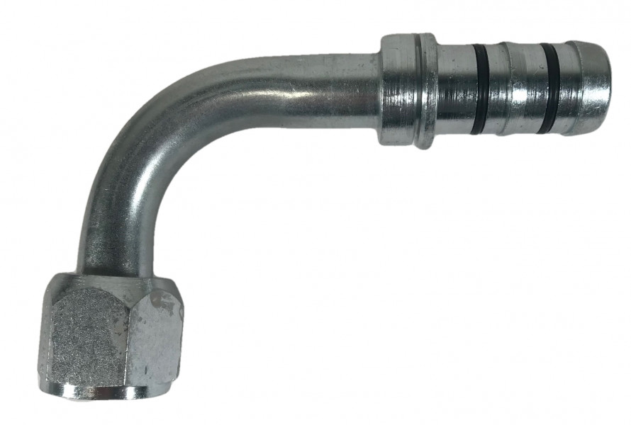 Image of A/C Refrigerant Hose Fitting - 90uc0u65533  Fem O-ring Steel Ftg from Sunair. Part number: FJ5985-1216S