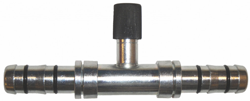 Image of A/C Refrigerant Hose Fitting - Strt Splicer w/R134a Port Steel Ftg from Sunair. Part number: FJ5986-1212S