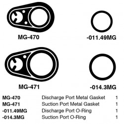 Image of A/C O-Ring Kit - CHRYS/DENSO 10S SUC/DIS  GASKET KIT from Sunair. Part number: KT-10SS/D