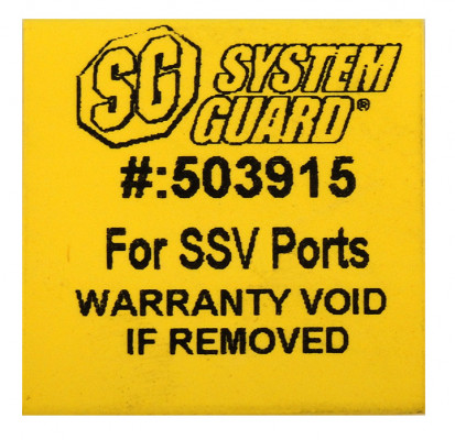 Image of Tamper-Evident Sleeves - SYSTEM GUARD STANDARD PORT YEL SLV from Sunair. Part number: MC-1008