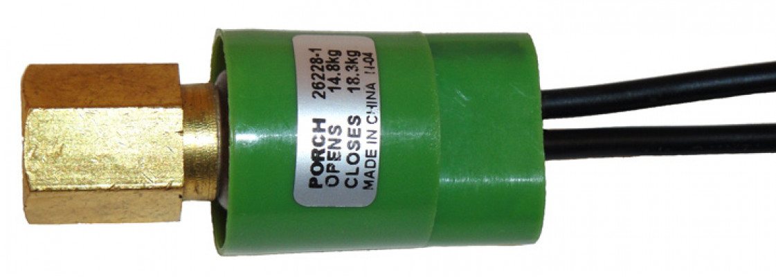 Image of HVAC High Pressure Switch - GREEN HP SWITCH M10-1.25 from Sunair. Part number: MC-1395