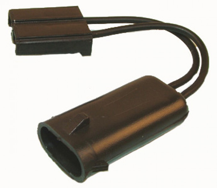 Image of A/C Compressor Clutch Connector - PIGTAIL COIL ADPTR SPADE/8MM PIN from Sunair. Part number: PT-1035