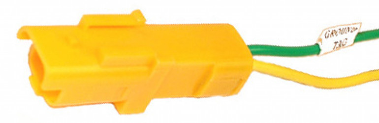 Image of A/C Compressor Clutch Connector - PIGTAIL COIL YELLOW PEUGEOT SANDEN from Sunair. Part number: PT-4050