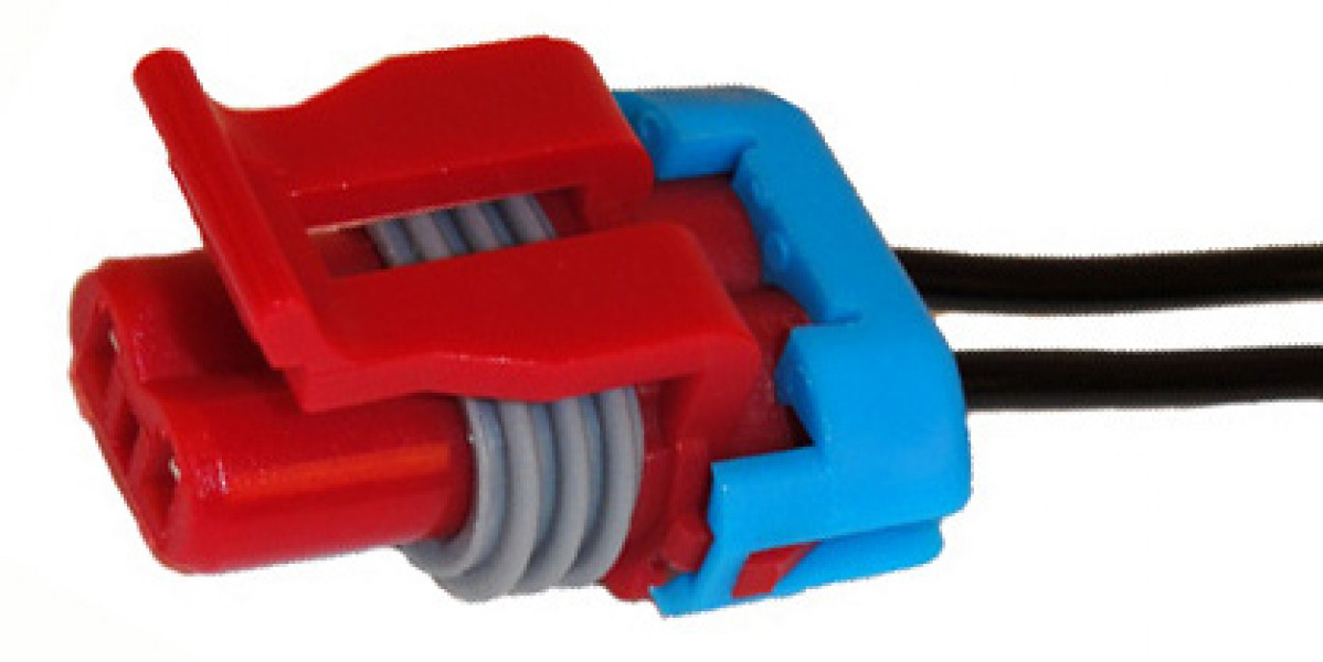 Image of A/C Compressor Clutch Connector - GM MALE SW CONNECTOR-RED W/254MM WR from Sunair. Part number: PT-4075