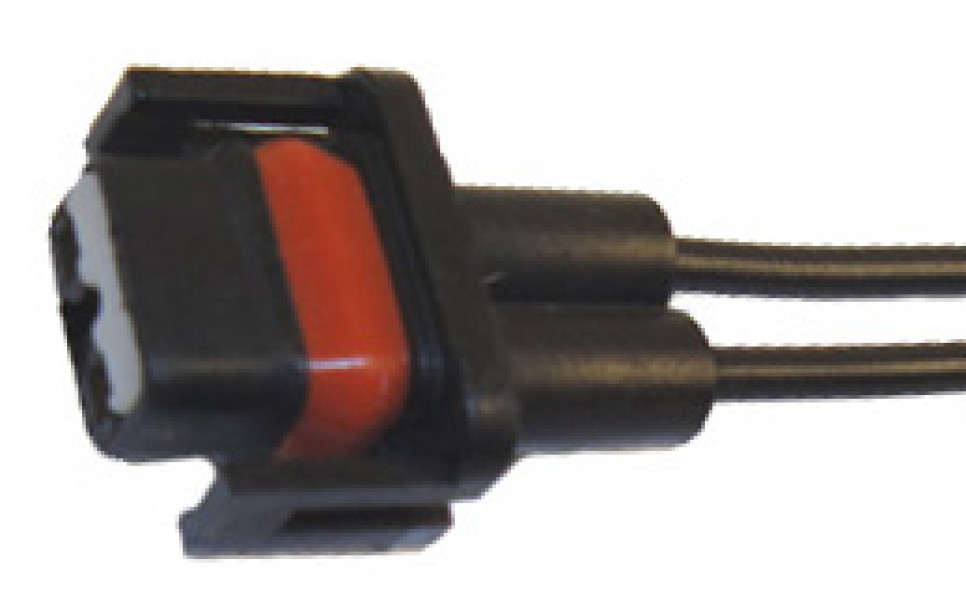 Image of A/C Compressor Clutch Connector - CONNECTOR BLACK/RED  W/ WIRE from Sunair. Part number: PT-4106