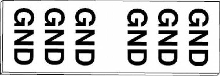 Image of A/C Compressor Clutch Connector - WIRE MARKERS - GROUND from Sunair. Part number: PT-7006