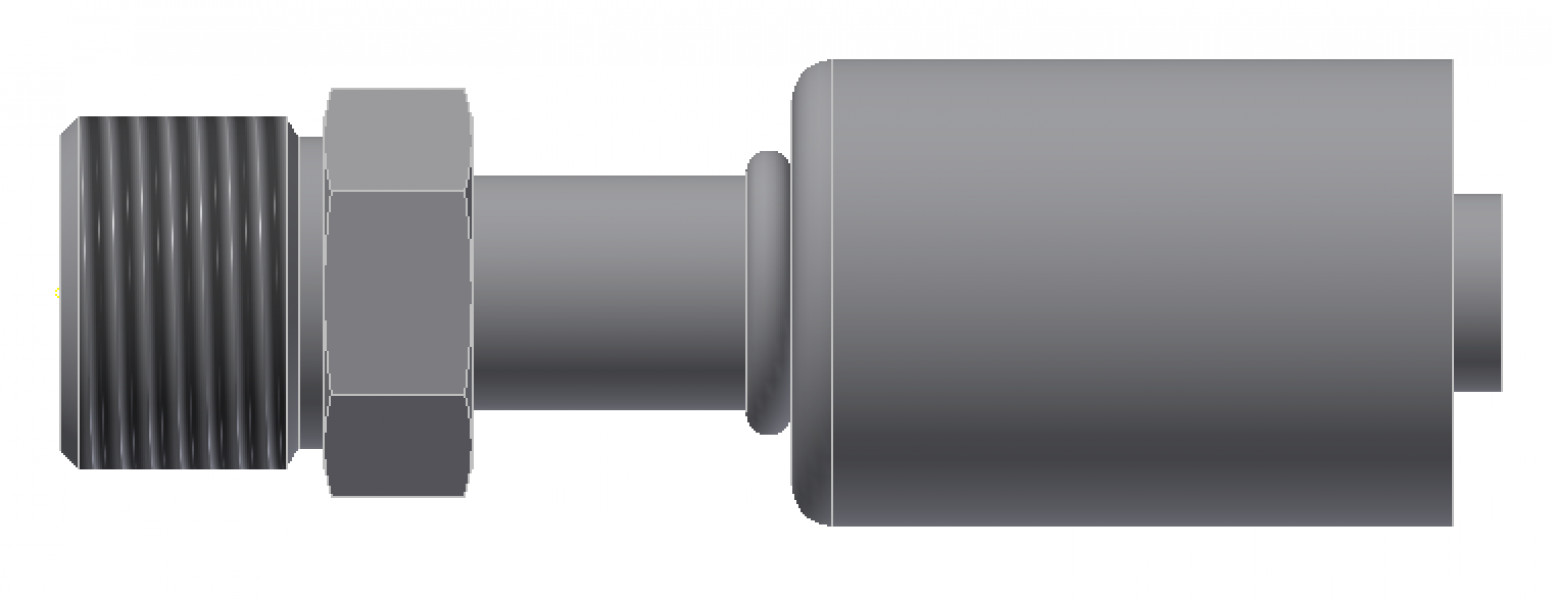 Image of A/C Refrigerant Hose Fitting - MALE INSERT O-RING, Strt - Std Barrier Steel Ftg from Sunair. Part number: SA-52206-06-06S