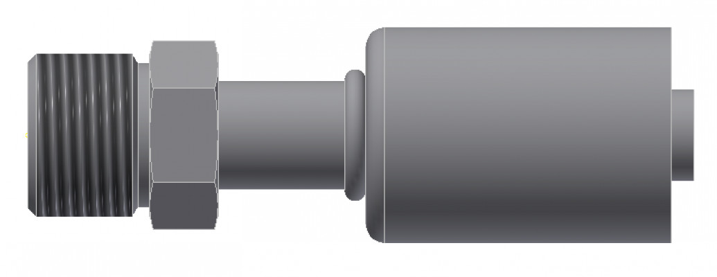 Image of A/C Refrigerant Hose Fitting - MALE INSERT O-RING, Strt - Std Barrier Steel Ftg from Sunair. Part number: SA-52206-06-06S