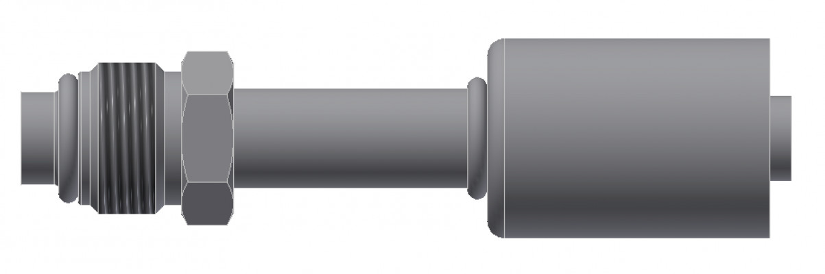 Image of A/C Refrigerant Hose Fitting - MALE-O-RING, SHORT PILOT, Strt - Std Barrier Steel Ftg from Sunair. Part number: SA-52213-06-06S